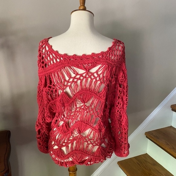 Anthropologie Red Trifelle Little Yellow Bird Pullover Women's Size XS - Picture 6 of 6